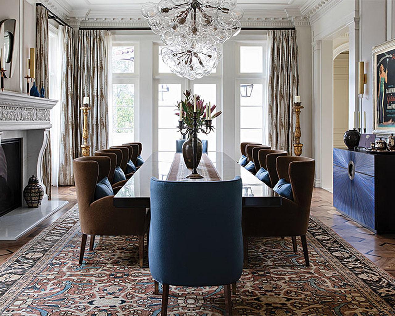 Pelle's Supra Bubble chandeliers installed in a residence.